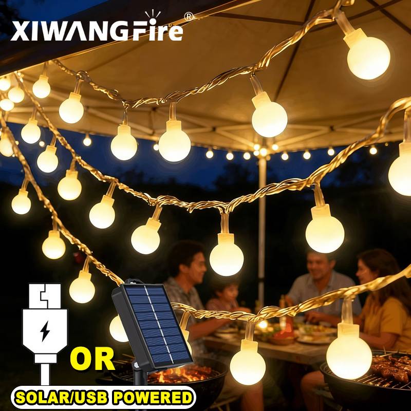 3-10M Solar/USB/Battery String - Outdoor Lighting Waterproof 评论和价格