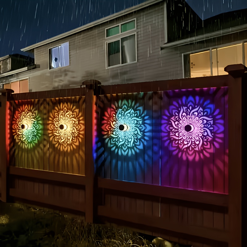 1/2/4 Packs Solar Fence Lights - Outdoor Lighting Waterproof 评论和价格