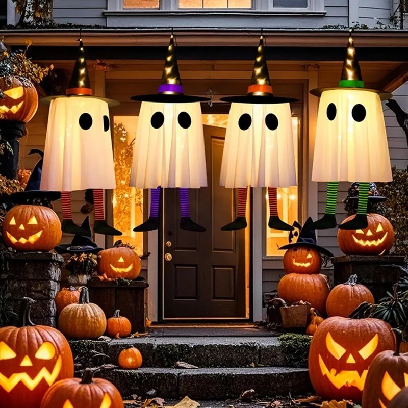 Halloween Hanging Ghost Decora - Outdoor Lighting Effects 评论和价格