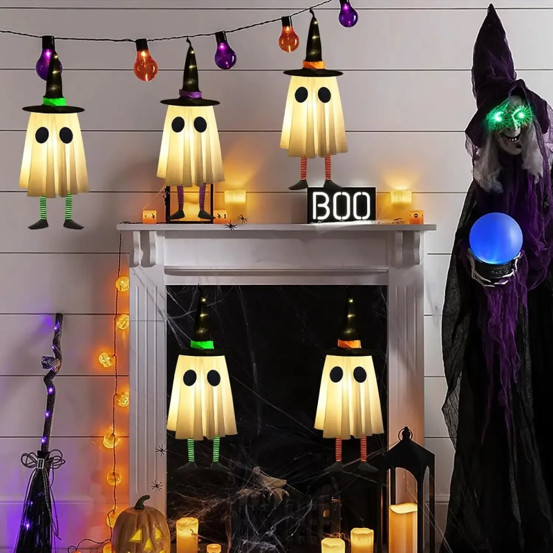 Halloween Hanging Ghost Decora - Outdoor Lighting Effects 评论和价格