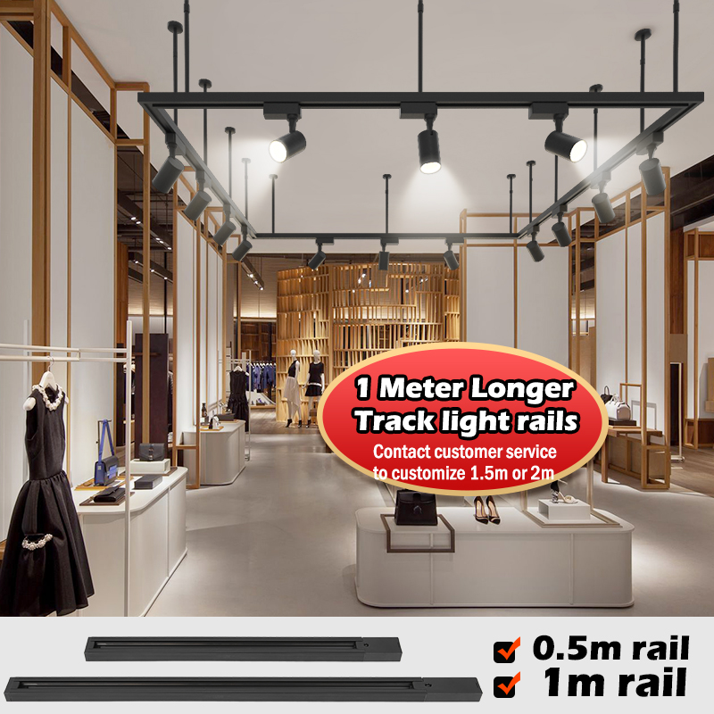 1M Track Rail Kit Spotlight 0. - Outdoor Lighting Track 评论和价格