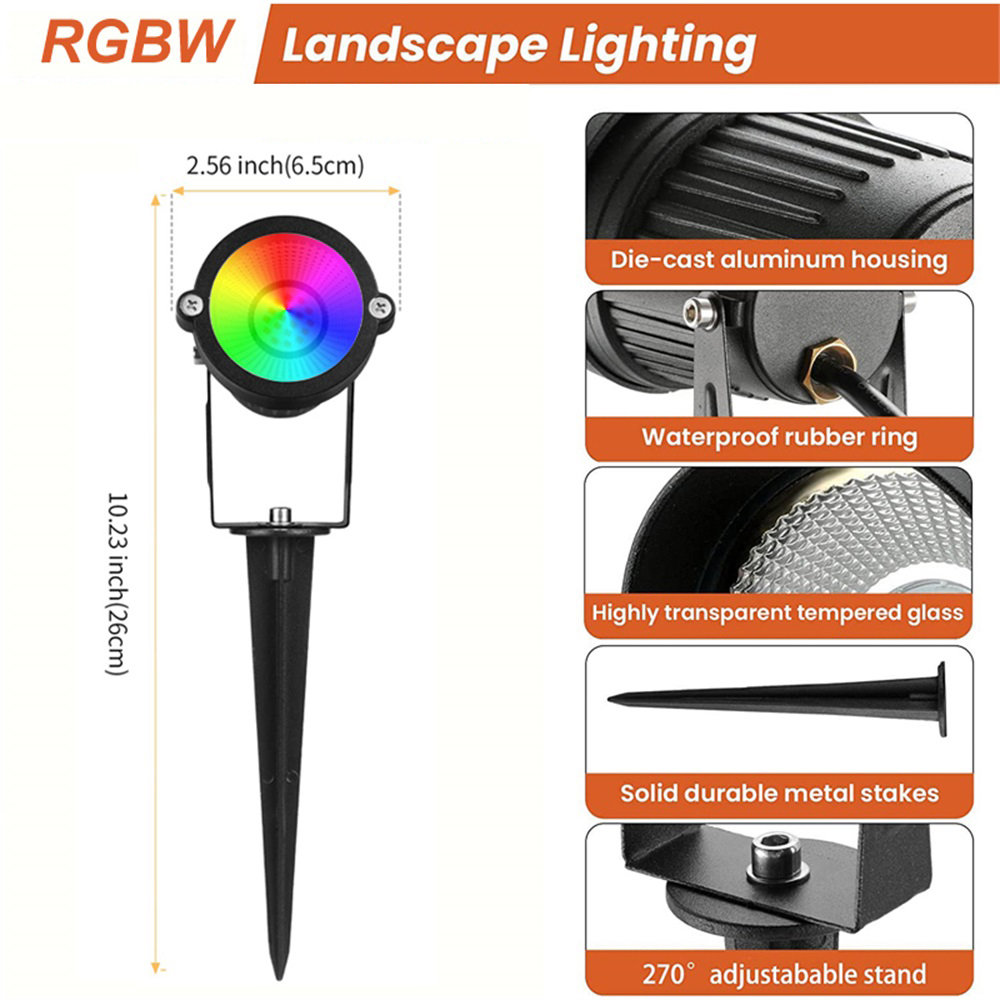 RGBW Landscape Lighting 10W wi - Outdoor Lighting Ip65 评论和价格