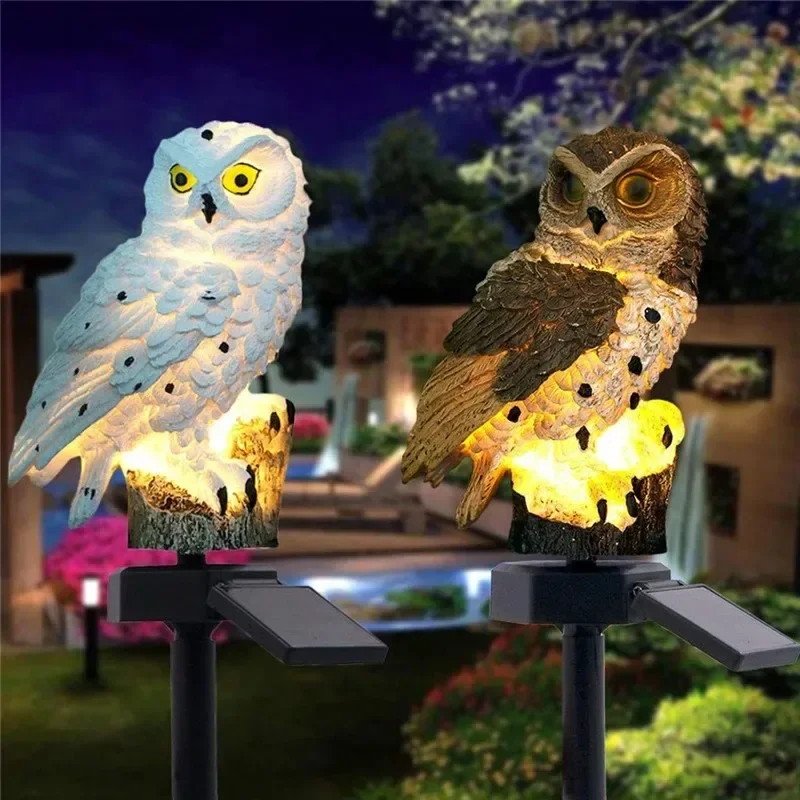 Solar Owl Statue Garden Light  - Outdoor Lighting Ip65 评论和价格